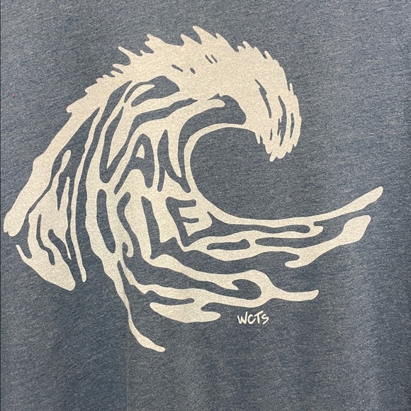 WESTCOASTEE | Island Wave | Graphic Tee |Adult Unisex | T-Shirt | Teal | Size XL - Picture 2 of 11